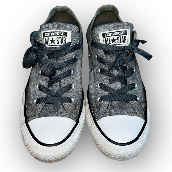 Converse All Star Chuck Taylor Low Top Sneakers, Gray Denim Color, Women’s US 6 - Picture 1 of 11